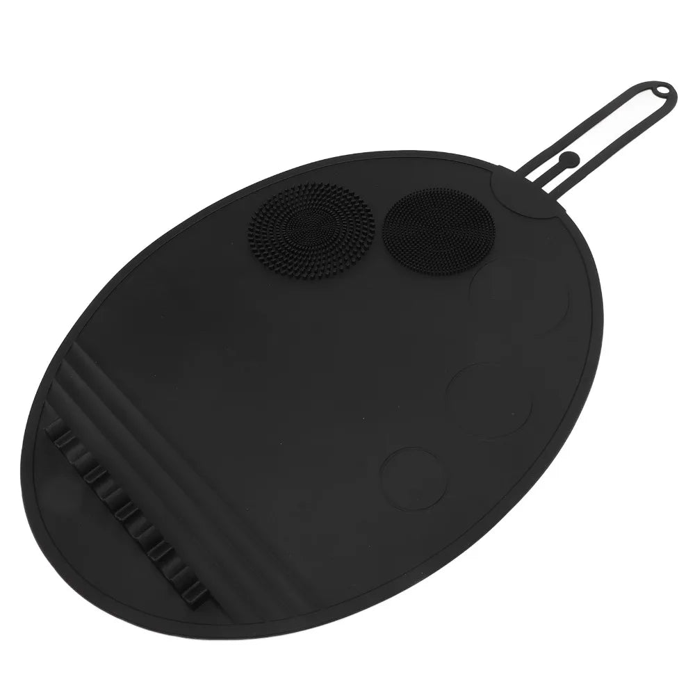 Large Silicone Makeup Brush Cleaning Mat | Multi-Texture Scrubber
