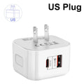 20W PD Dual Port USB-C Fast Wall Charger – EU/US/UK Plug
