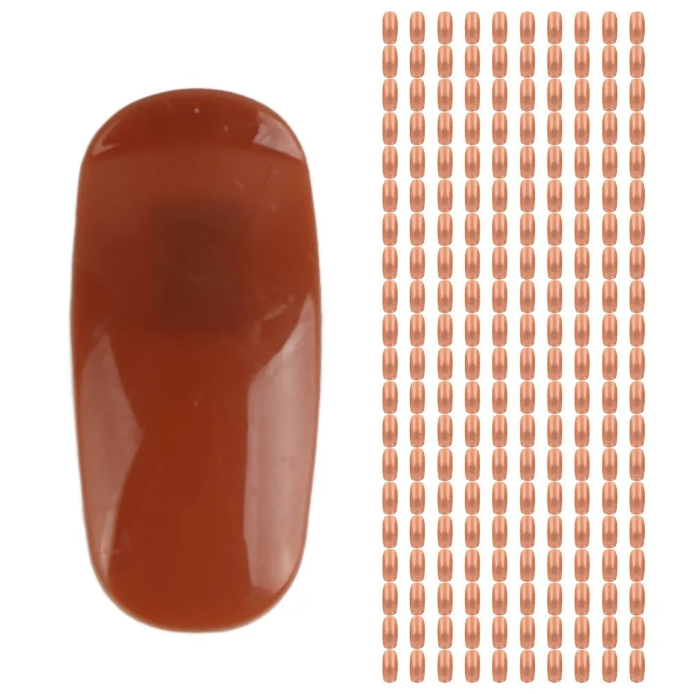 300-Pack Nail Practice Fingers & False Nail Tips – ABS Brown