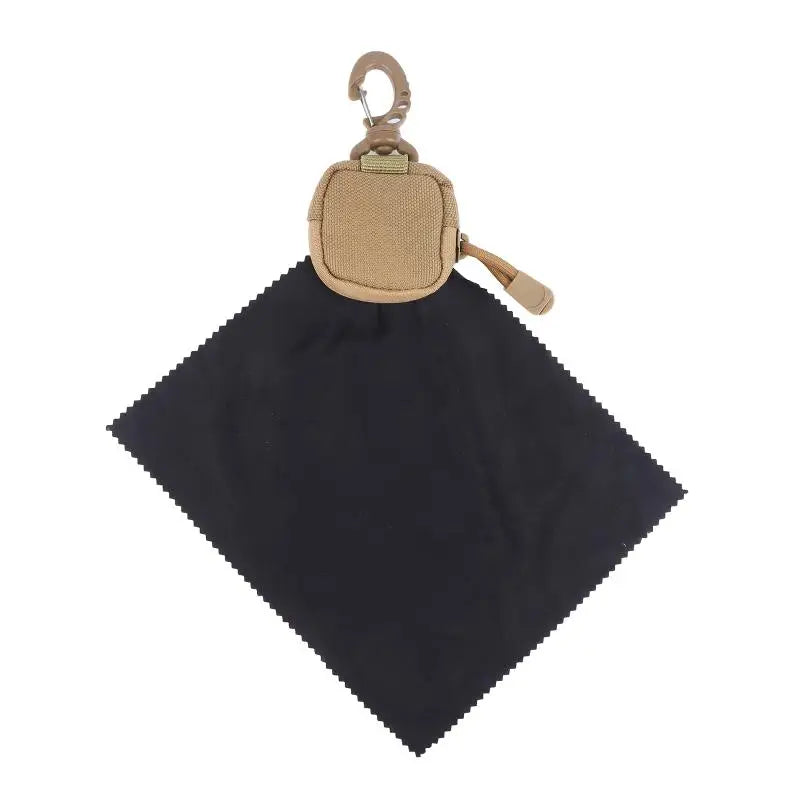 Microfiber Eyeglass Cleaning Cloth & Tactical Storage Pouch