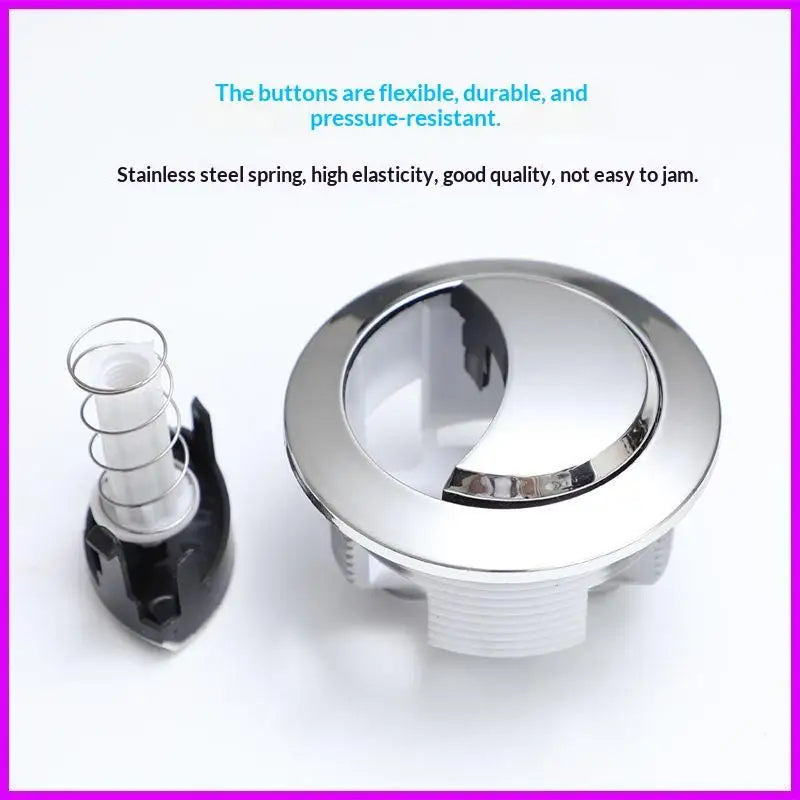 Universal Dual-Flush Toilet Push Button 38/48/58mm Tank Valve