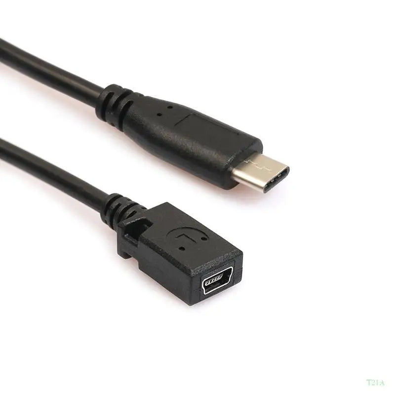 USB-C to Mini USB Female Cable – USB 3.1, 5Gbps, 25cm
