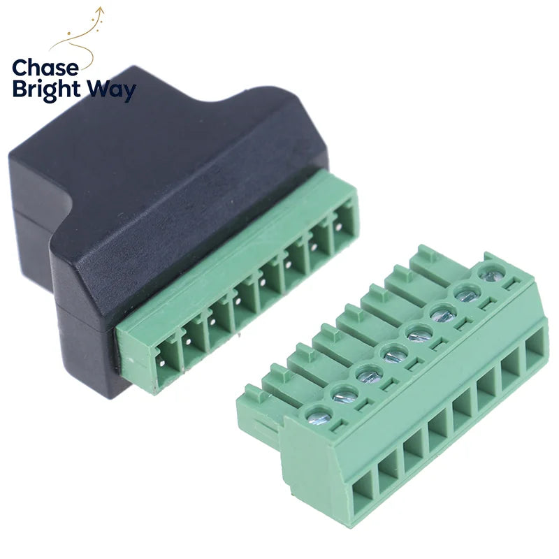 RJ45 to Screw Terminal Adapter – 8-Pin Female CCTV DVR