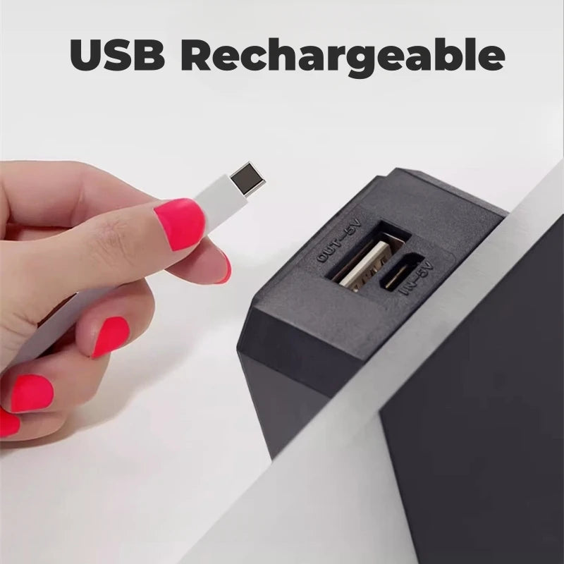 Touch Sensor LED Wall Sconce USB Rechargeable Wireless Night Light