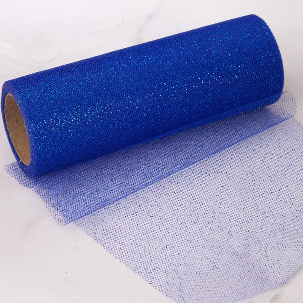 Glitter Sequin Mesh Fabric Roll – 10 Yards Tulle for DIY
