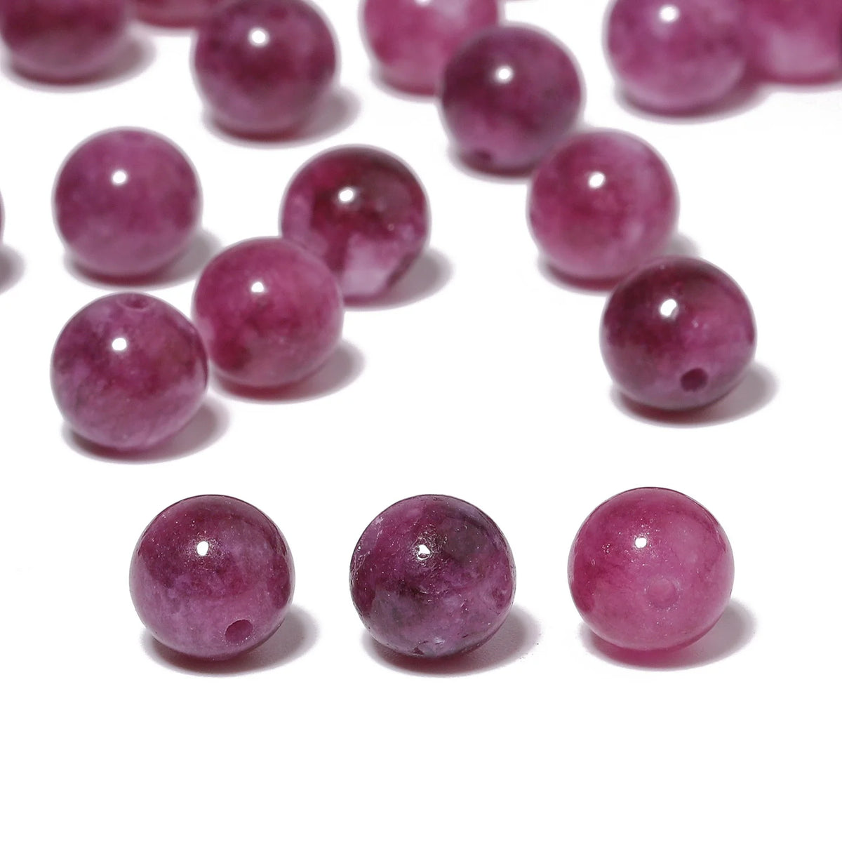 Purple Lepidolite Stone Beads 6/8/10mm – DIY Jewelry Making