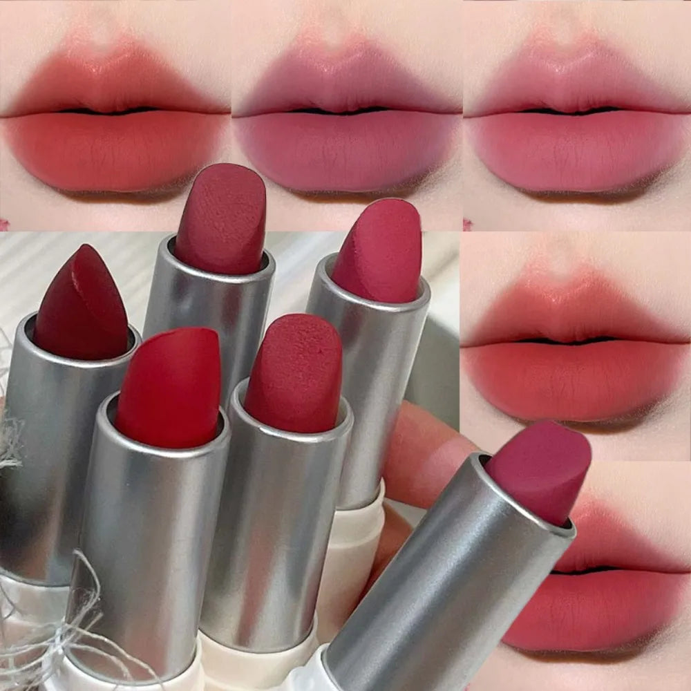 Velvet Mist Matte Lipstick – High-Pigment Silky Fog Finish