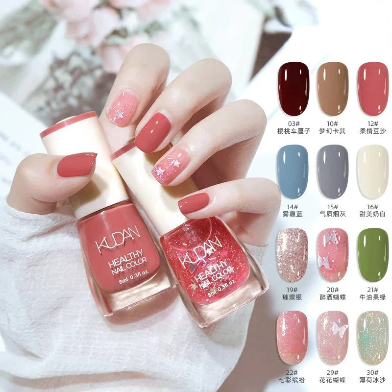 Handaiyan 8ml Water-Based Nail Polish – No Lamp Quick Dry