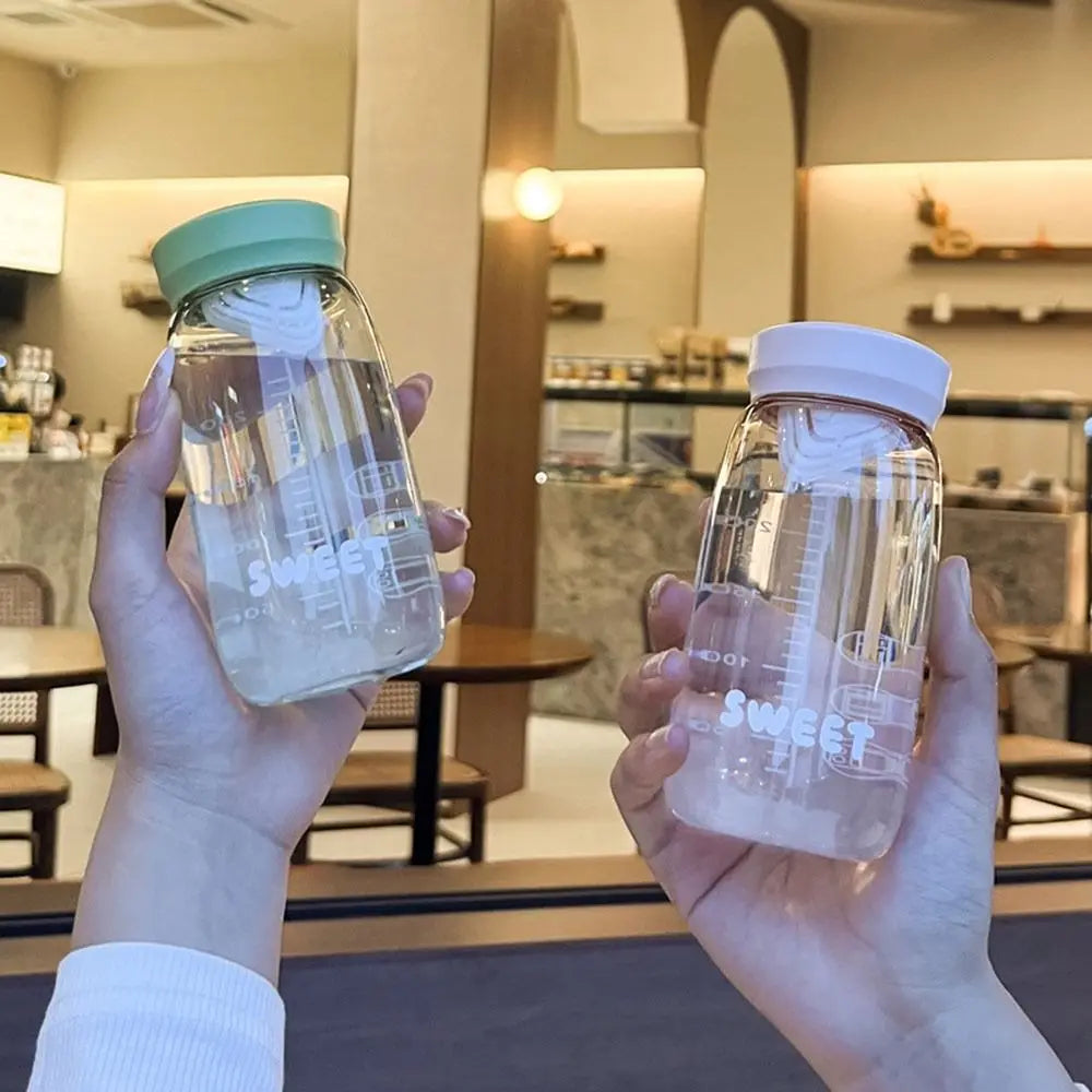 300ml Pocket Water Bottle with Tea Strainer & Measuring Cap