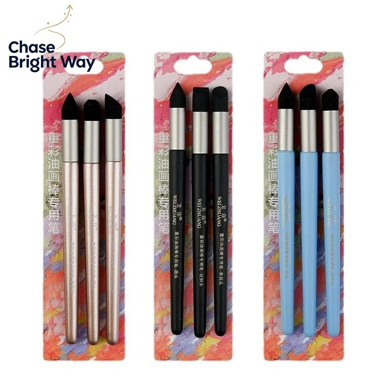 Sponge Smudge Blending Stumps – Multi-Shape Art Pens 2/3Pcs