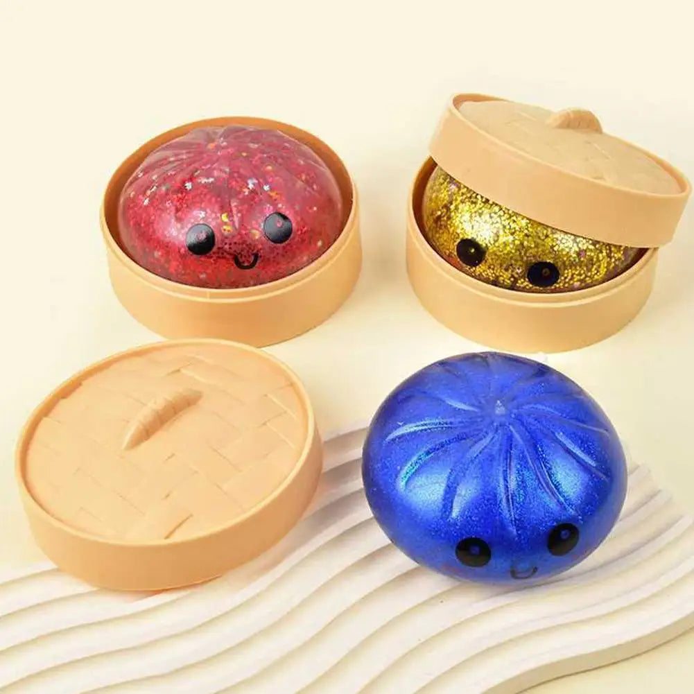 Squishy Dumpling Stress Ball – Slow Rebound Sensory Toy 10cm