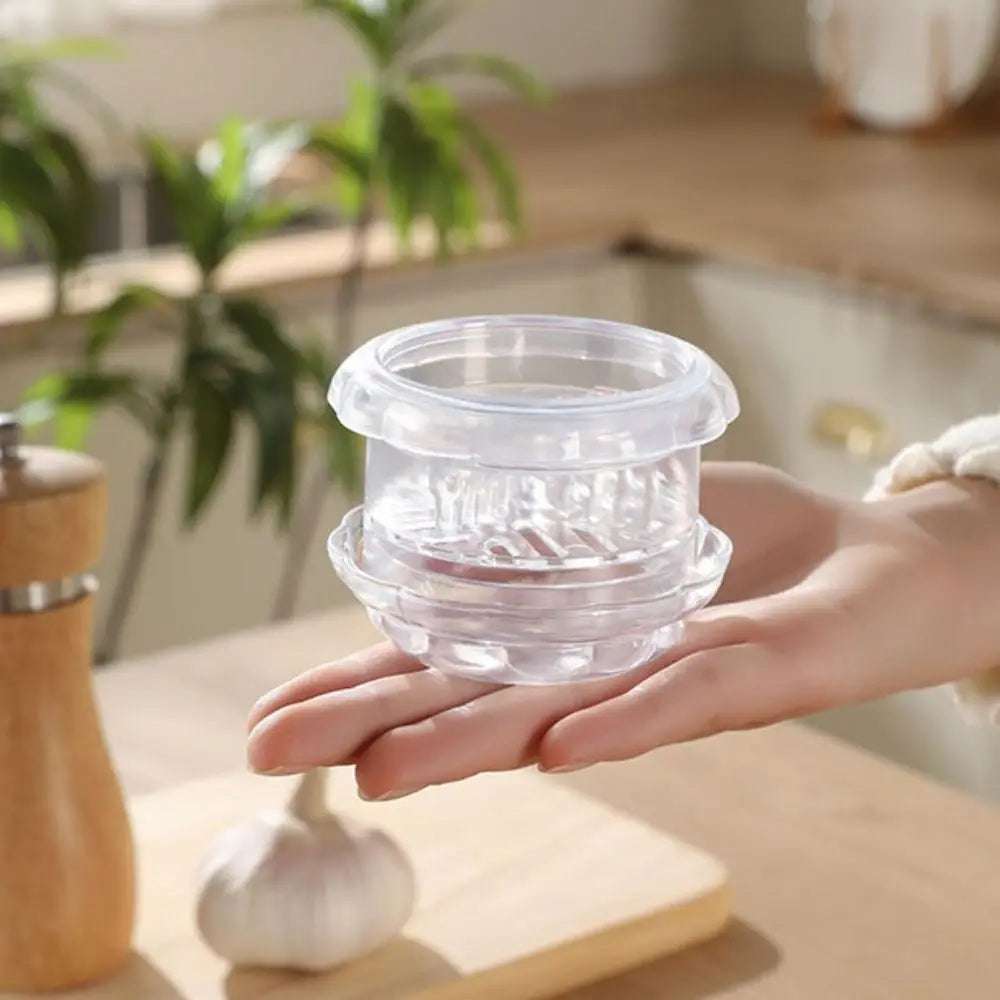 Transparent Garlic Press & Ginger Masher – Manual Kitchen Tool