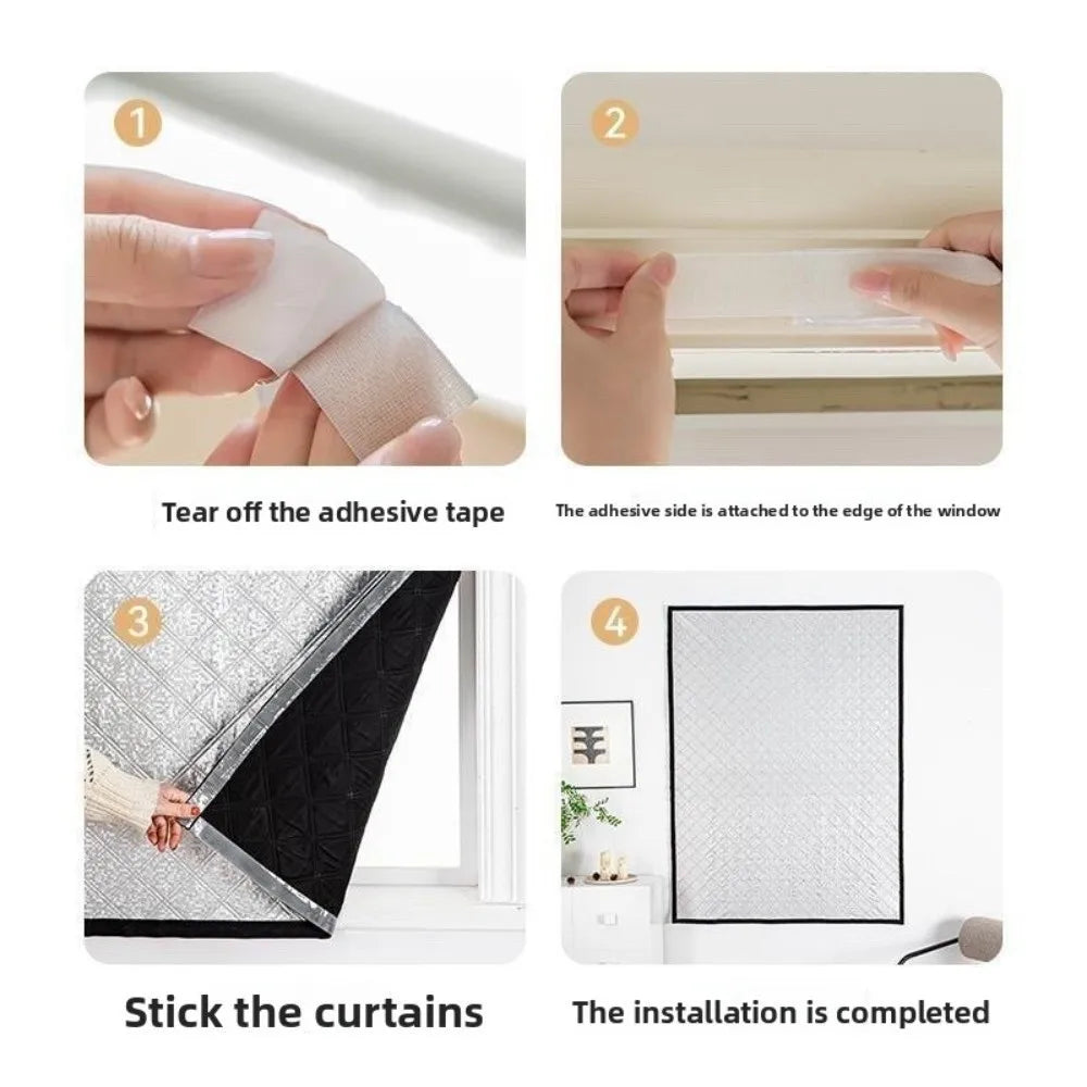Thickened Thermal Blackout Curtain – Insulated Windproof Panel