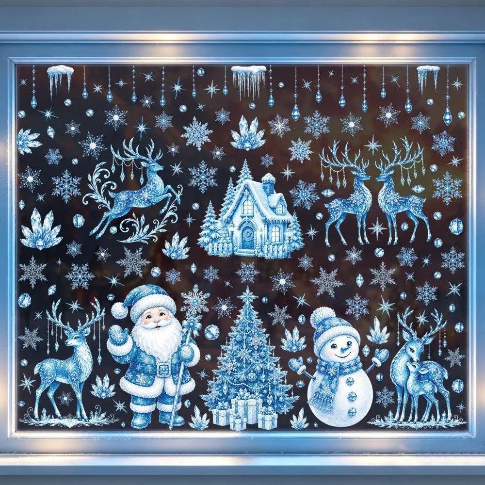 Reusable Christmas Window Stickers – PVC Electrostatic Cling