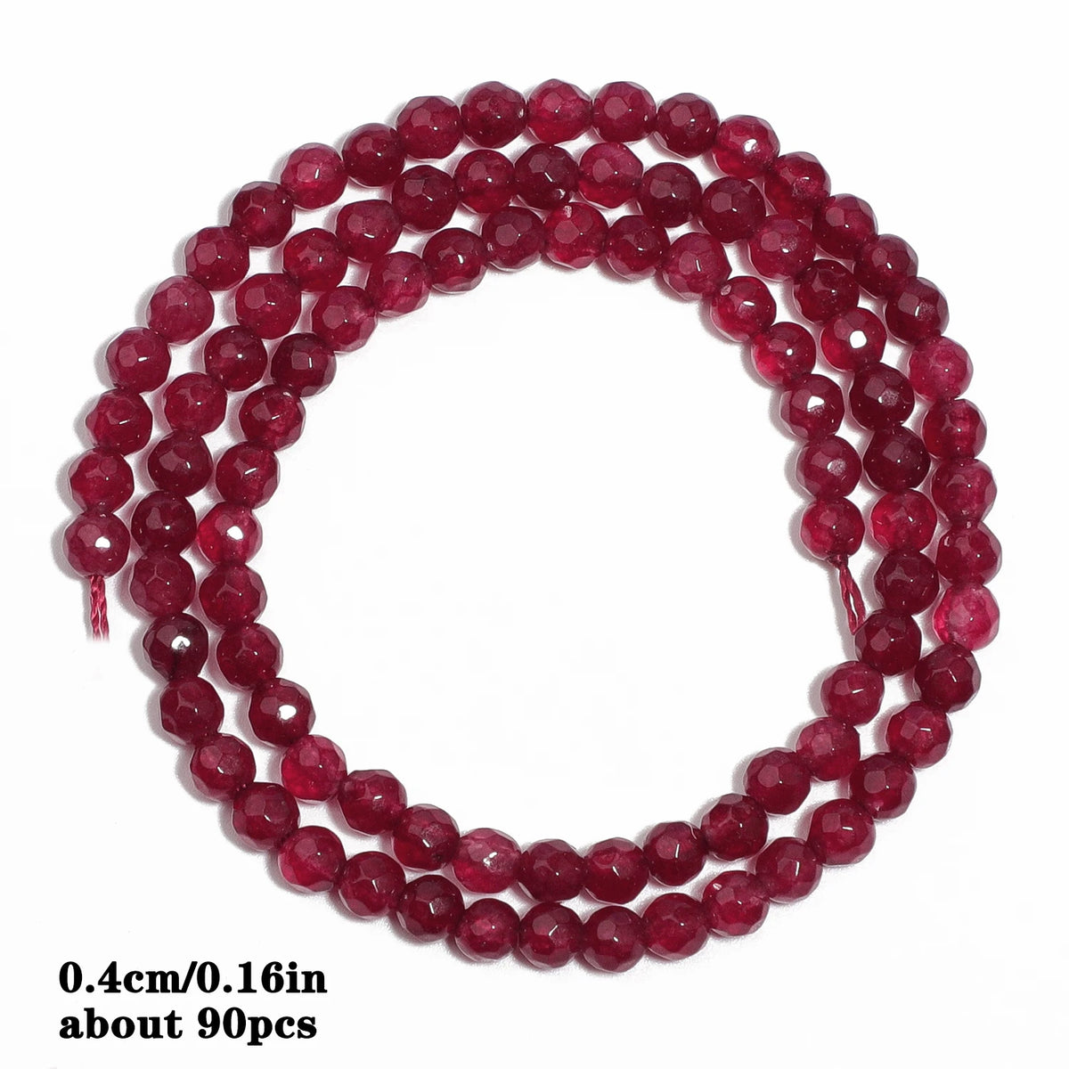 Red Chalcedony Stone Beads – Droplet, Square & Round DIY Jewelry