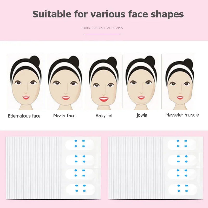 V-Lift Face Tape – Invisible Adhesive Lifting Patches 20 Sheets