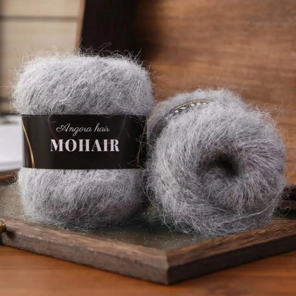 Soft Fluffy Alpaca Mohair Yarn – Knitting & Crochet DIY Craft