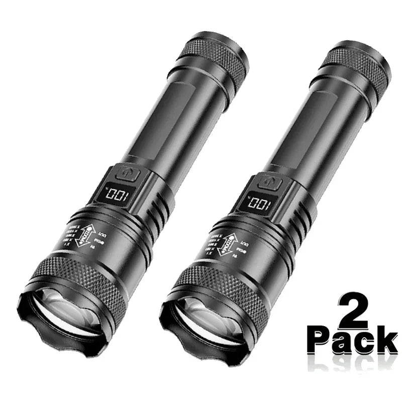 USB Rechargeable LED Flashlight – 1600 Lumen Zoomable Torch