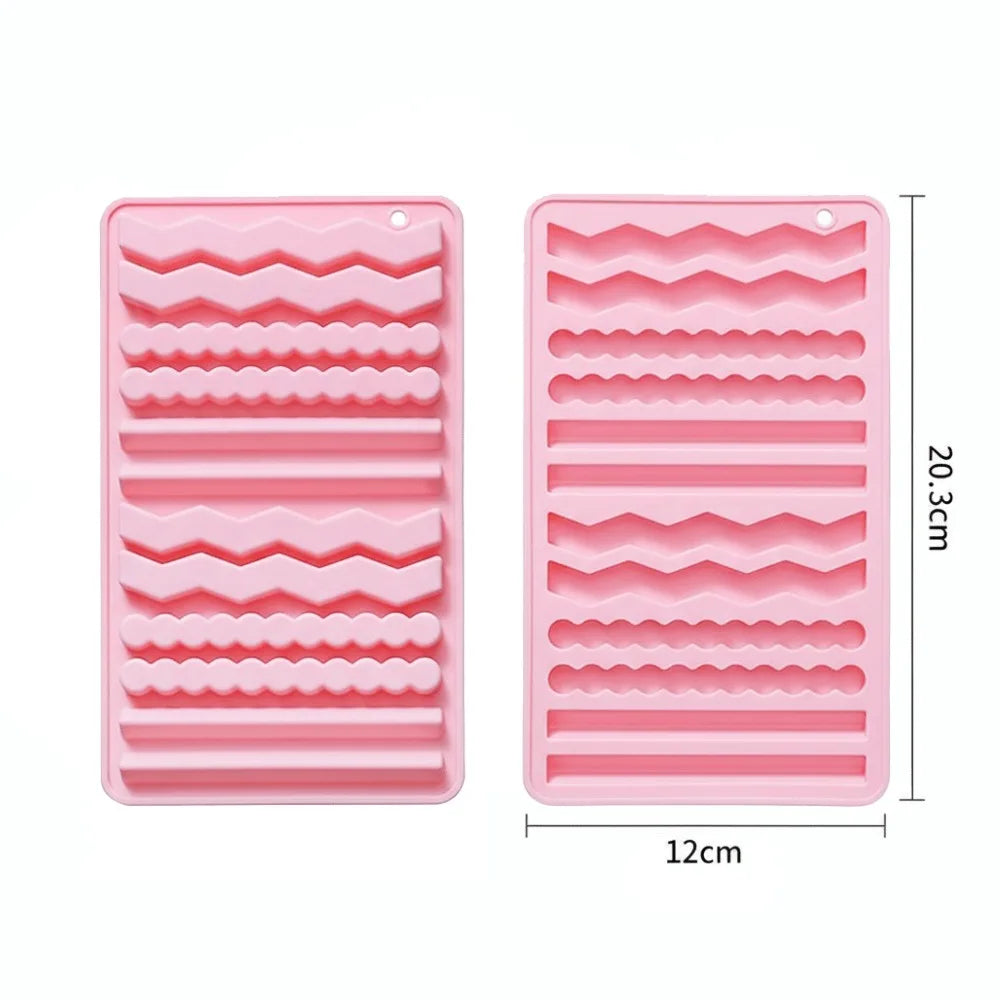 Silicone Stick Molds – Long & Short Strip Chocolate Baking Molds
