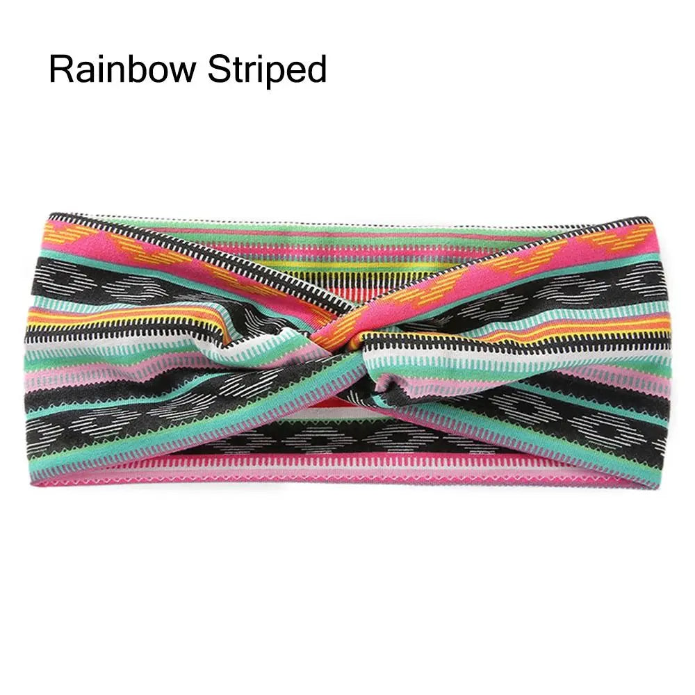 Women's Stretchy Twisted Headband – Non-Slip Yoga Sport Wrap