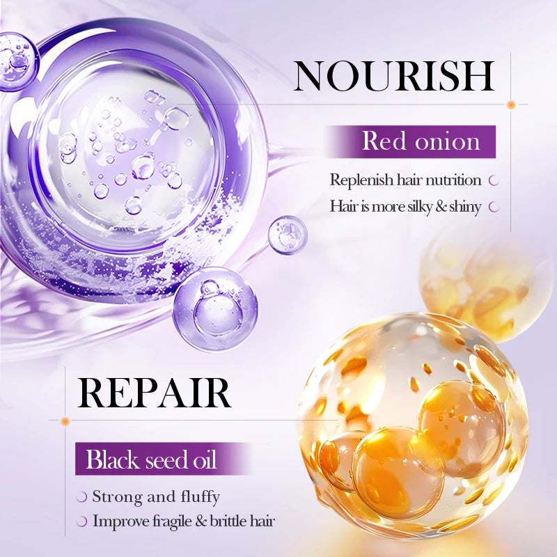 SADOER Onion Black Seed Hair Oil Scalp Roll-On Treatment