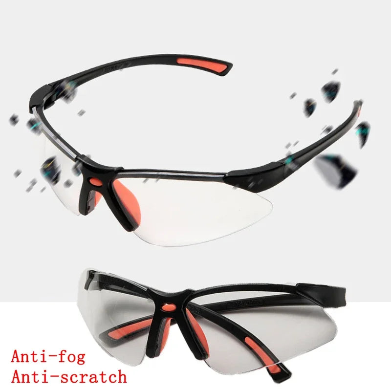 Clear Vented Safety Goggles – Windproof Riding & Lab Glasses