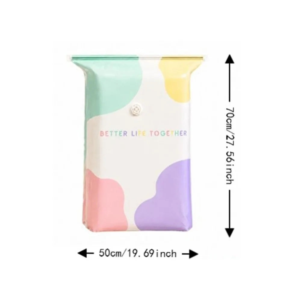 No-Pump Vacuum Storage Bags – Large Space Saver for Bedding