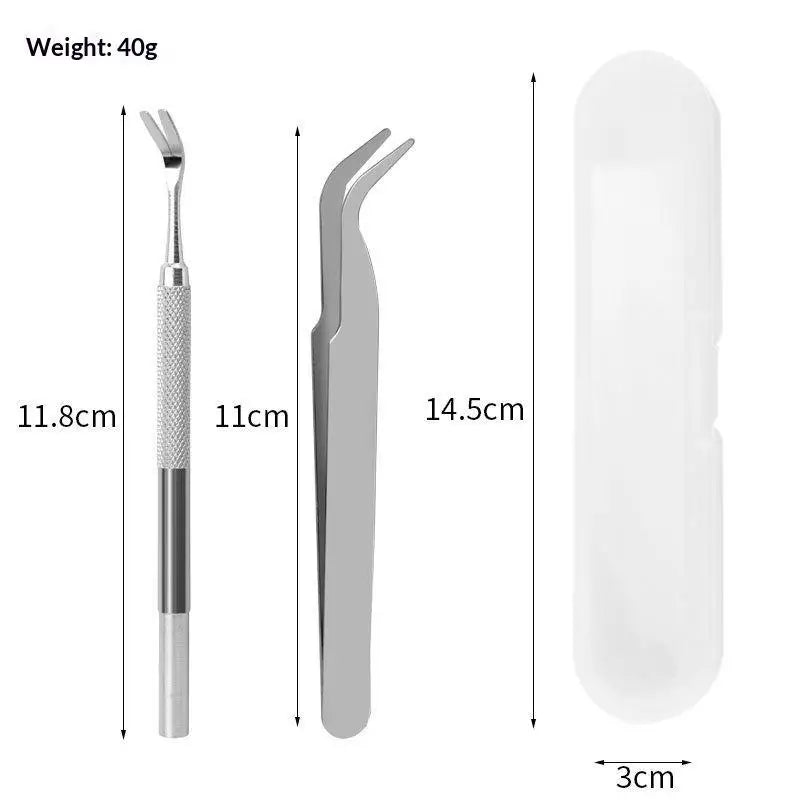 Stainless Steel Tick Remover Tweezers for Pets & Outdoors