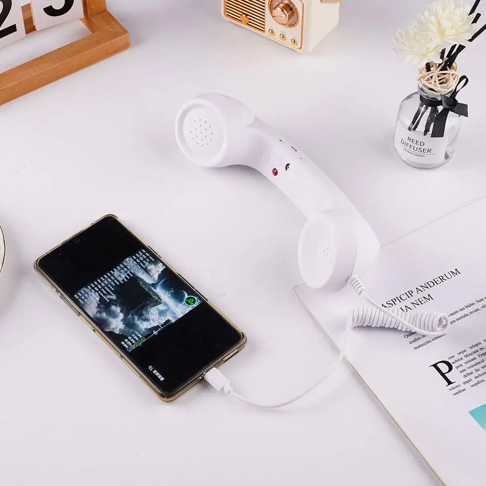 Retro Telephone Handset Type-C & 3.5mm Plug & Play Smartphone