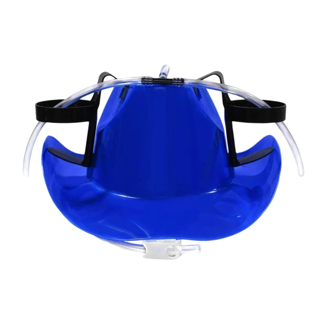 Novelty Beer Drinking Helmet Hat with Straw – Hands-Free Party