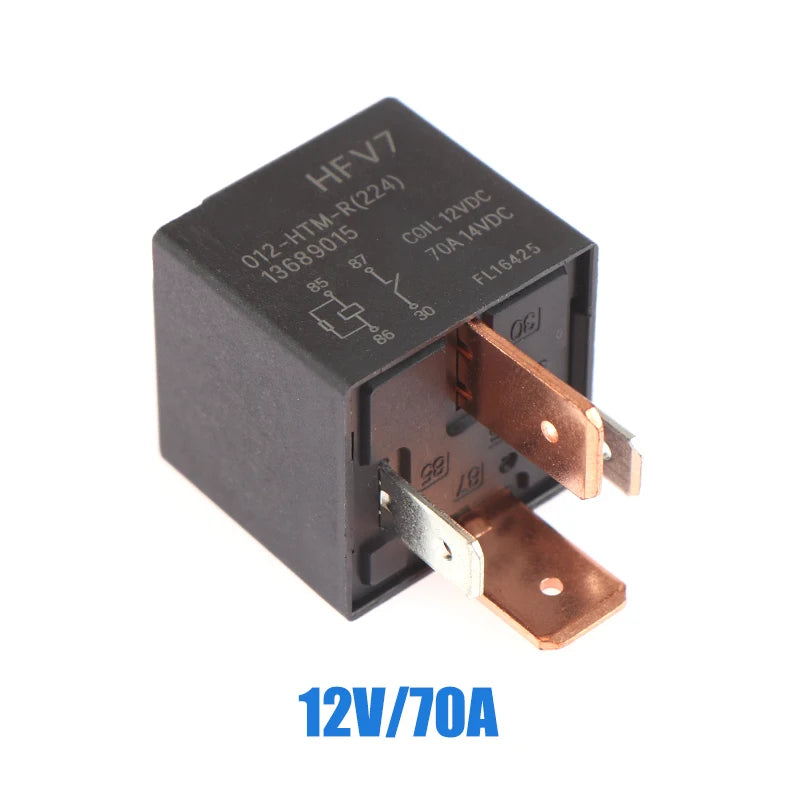 HFV7 012-HTM-R 12V 70A 4-Pin Car Relay – 12VDC Auto Switch