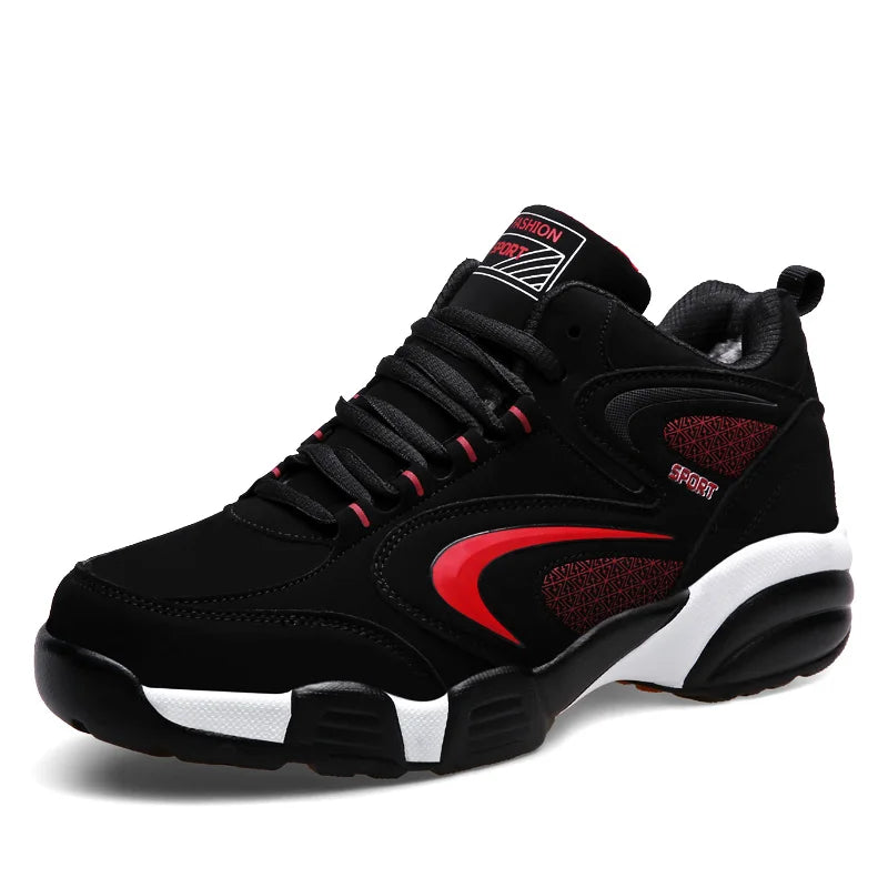 LEDP Men's Waterproof Winter Sneakers – Non-Slip, Size Up to 48