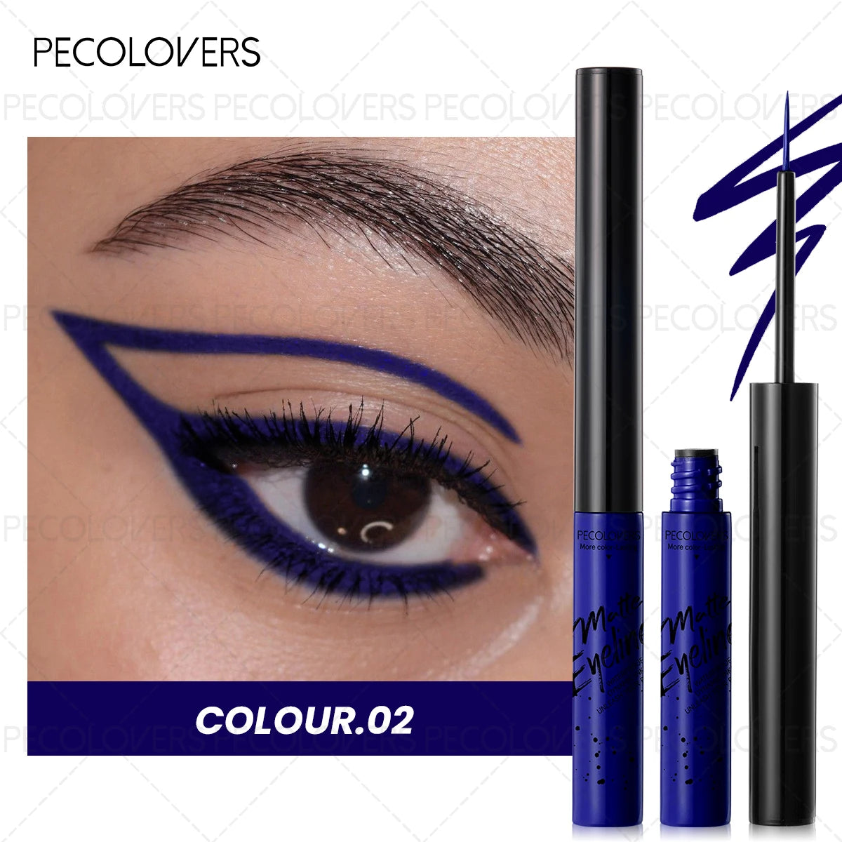 Ultra-Fine Multicolor Waterproof Liquid Eyeliner – Long-Lasting