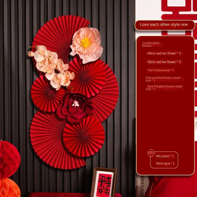 Chinese New Year Paper Flower Backdrop – DIY Spring Festival Decor