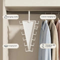 V-Shape 10-Hook Closet Hanger Organizer – Space-Saving