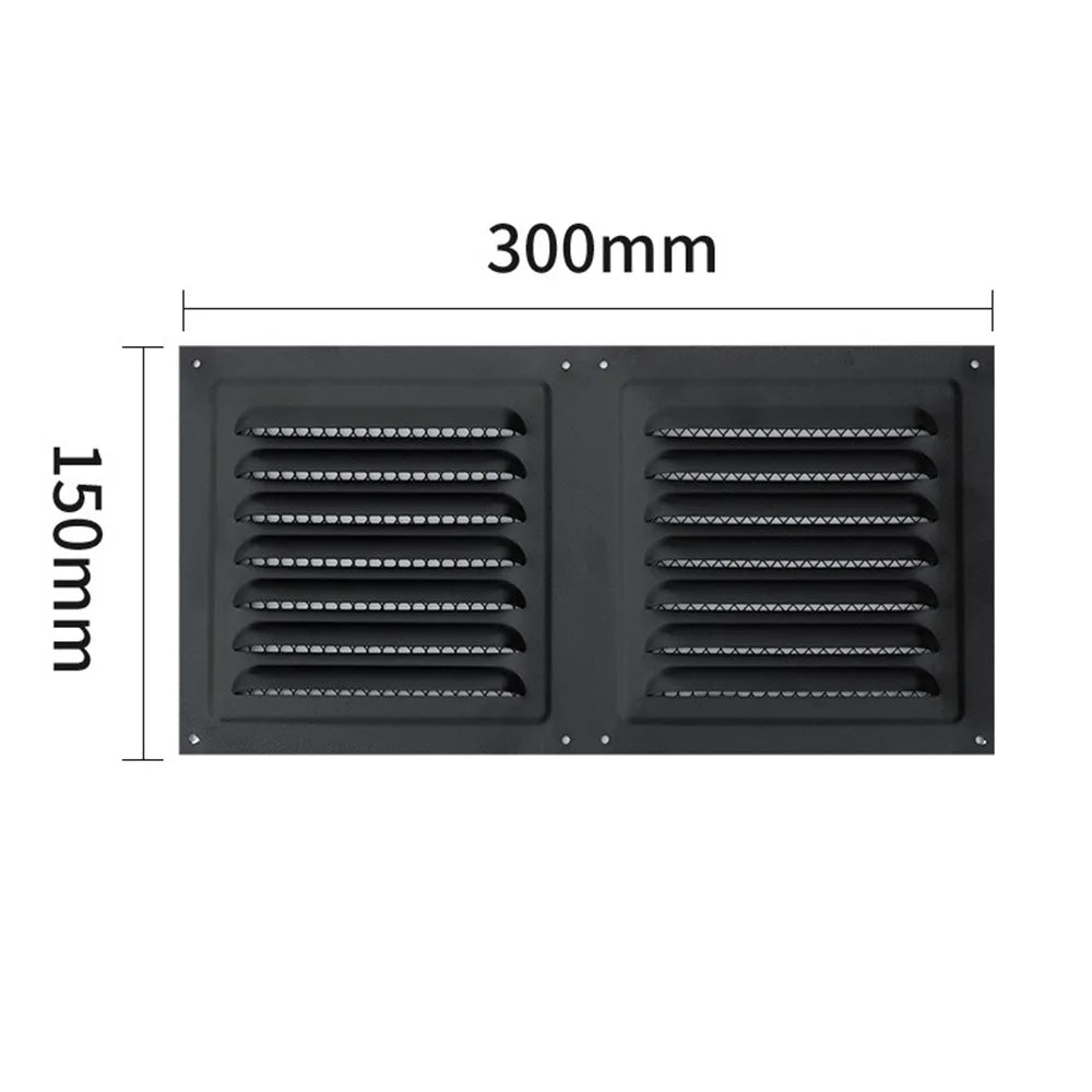 Stainless Steel Square Louver Vent Cover with Insect Screen