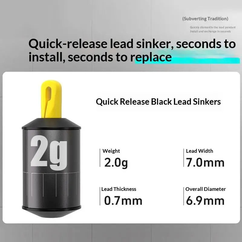 5-Pack Cylindrical Lead Fishing Weights – Adjustable Sinkers