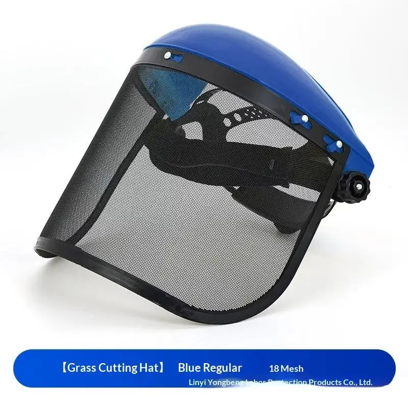 Garden Trimmer Safety Helmet with Full Face Mesh Shield