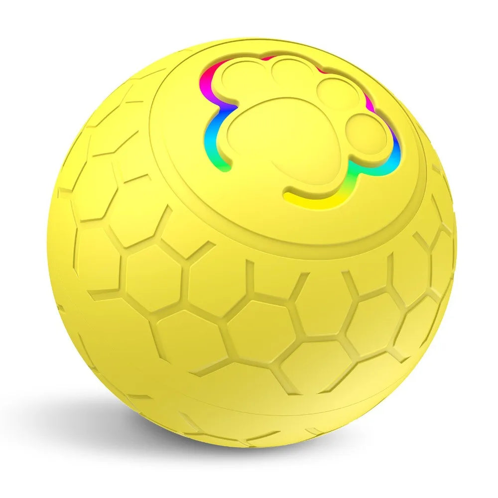 Interactive Auto-Bouncing Dog Ball – USB RGB Rolling Pet Toy