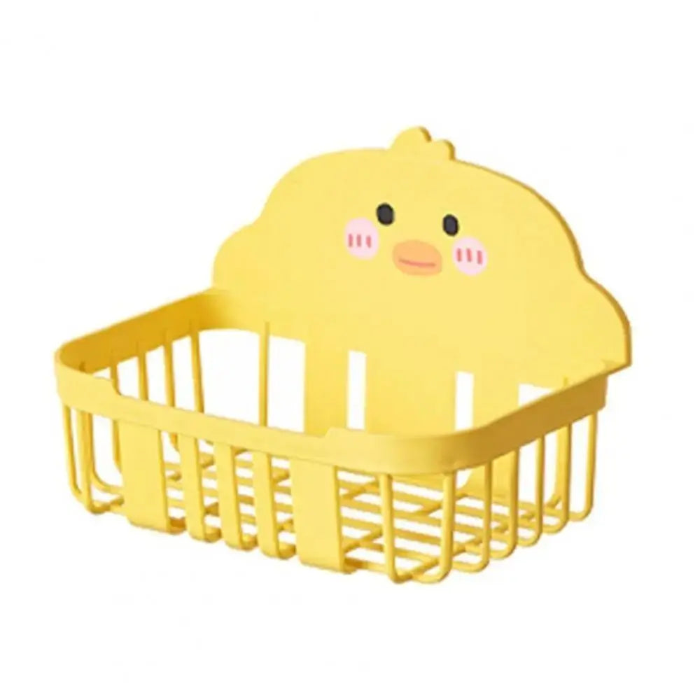 Yellow Duck Wall-Mounted Tissue Holder – No Drill Storage Rack