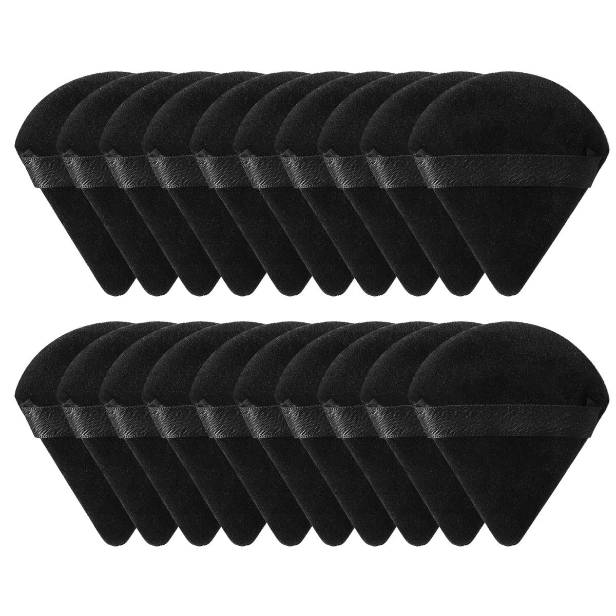 Triangle Velvet Powder Puff Set – Mini Makeup Sponge 10/20 Pcs