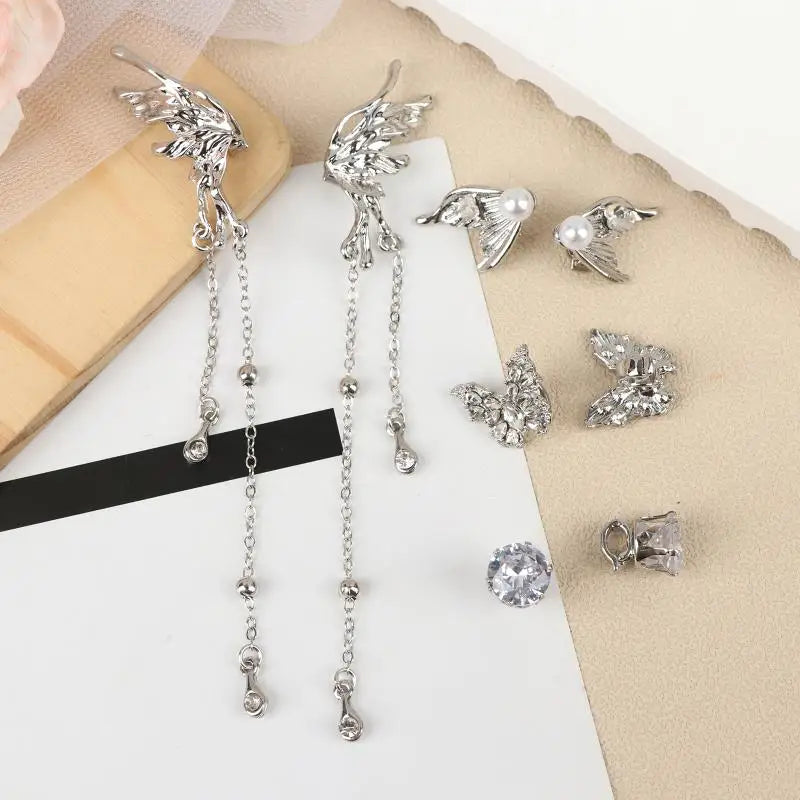 Butterfly Rhinestone Clip-On Earbud Charms | DIY Earphone Decor