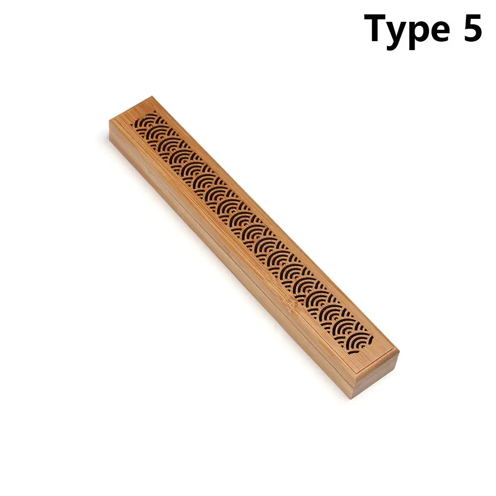 Retro Wood Incense Holder – Ash Catcher Joss Stick Censer