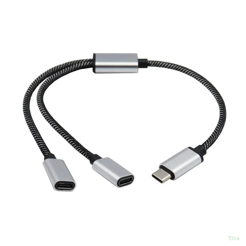 USB-C to Dual USB-C Female Splitter Cable | 480Mbps Data
