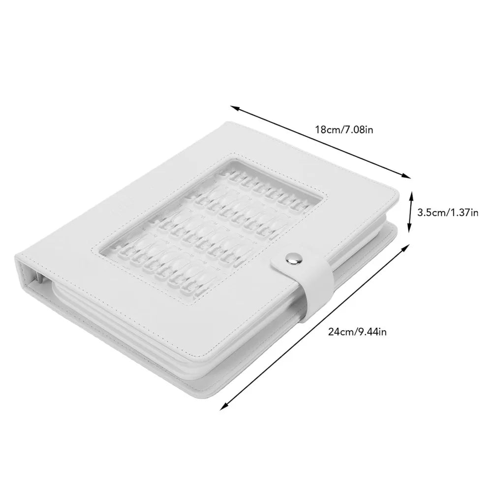 150-Slot Nail Polish Color Display Book | Detachable Card Holder