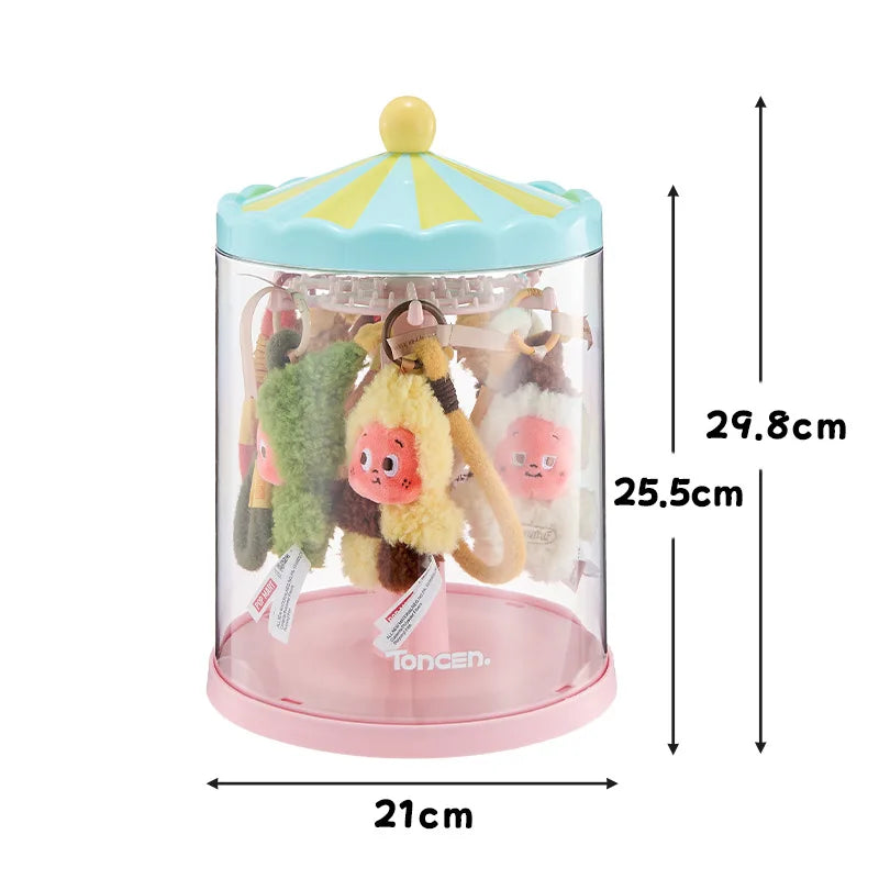 Rotating Transparent Dustproof Display Case for Collectibles