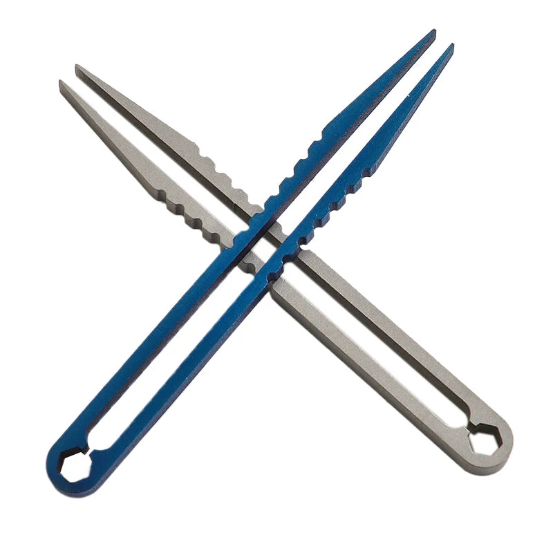 Titanium TC4 EDC Clip Tweezers – Multipurpose Outdoor Tool