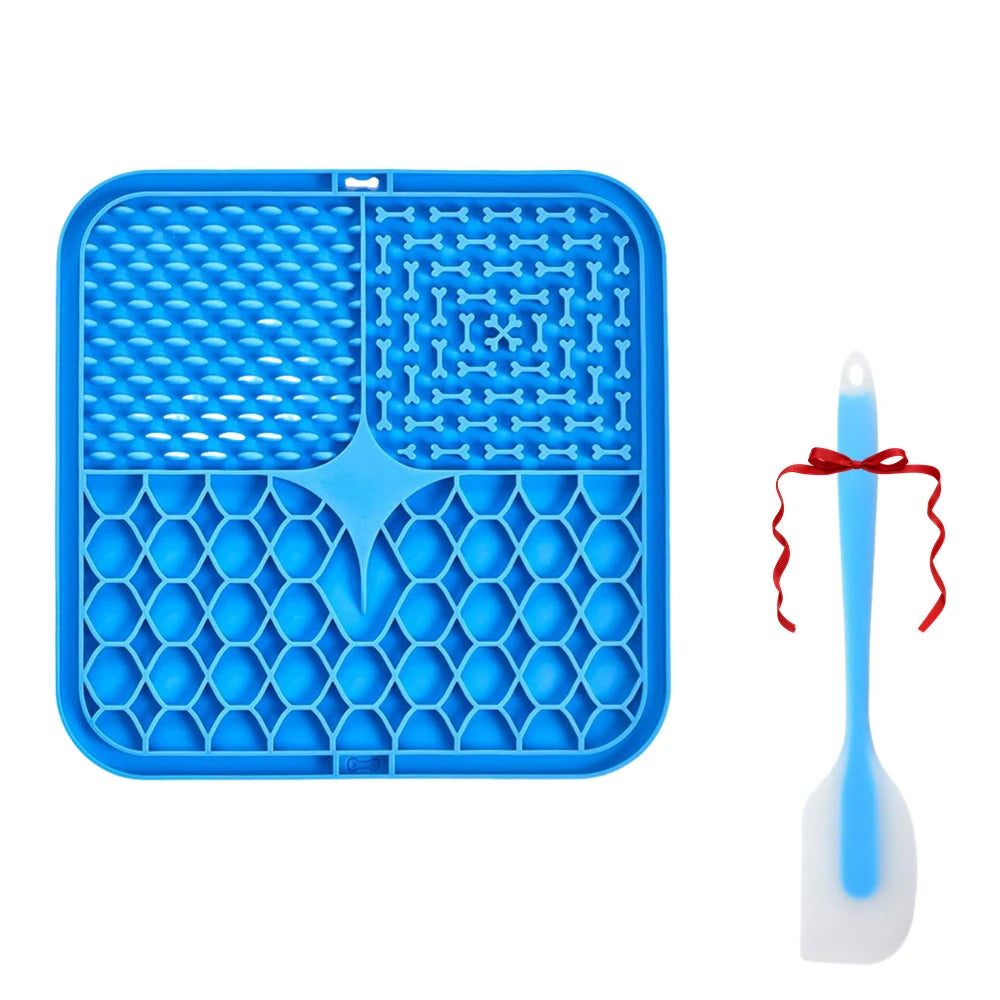 Silicone Pet Licking Mat – Slow Feeder & Bath Distraction Pad