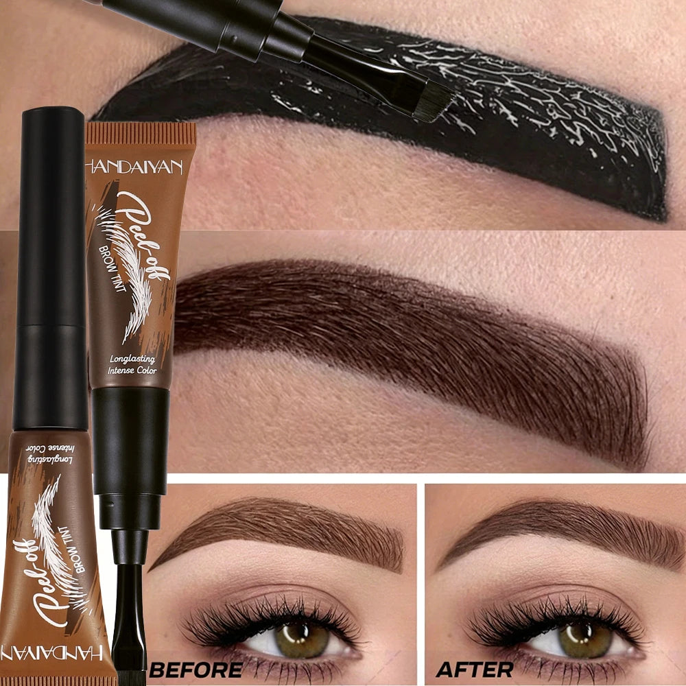 Semi-Permanent Peel-Off Eyebrow Tint – Waterproof Natural Brown