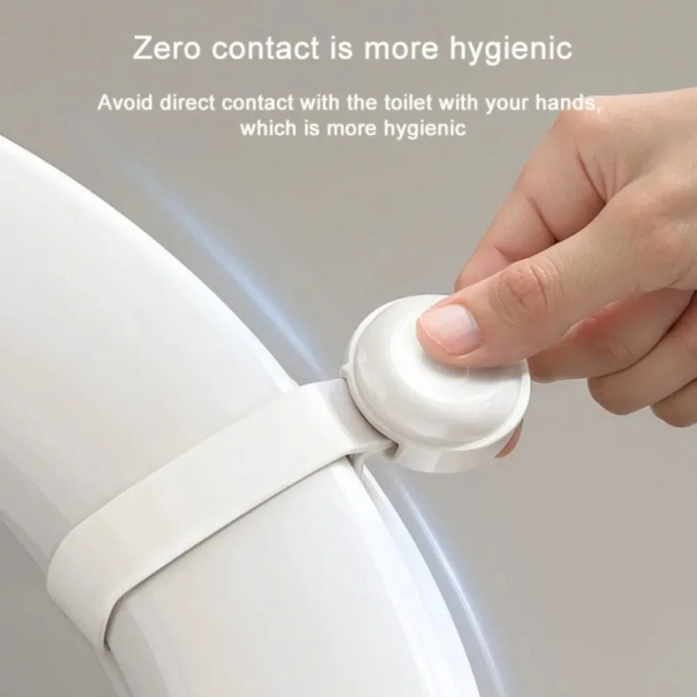 Silicone Toilet Seat Lifter – Touch-Free Self-Adhesive Handle